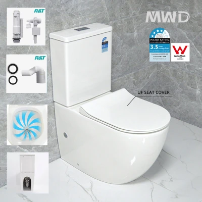 bathroom wc washdown toilet two piece sanitary ware white ceramic wc MWD toilet