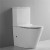 Australisches Standard-Toilettenset mit zweiteiligem, rückseitig an der Wand montiertem Keramik-Bidet, komplette Toilettengarnitur