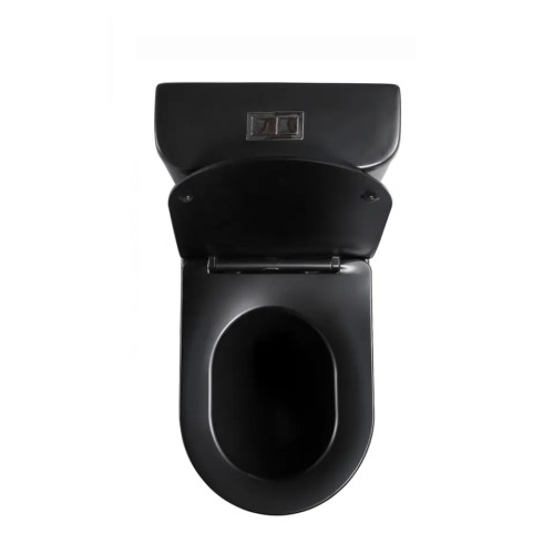 Матовый черный туалет Whirlpool Cyclone со смывом, двухсекционный унитаз, унитаз комфортной высоты