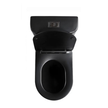 Whirlpool Matte Black Cyclone Flushing Two Piece Toilet Suites Comfort Height Toilet