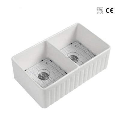 33 inch cupc fireclay sink farmhouse sink kitchen ceramic apron front kitchen sink