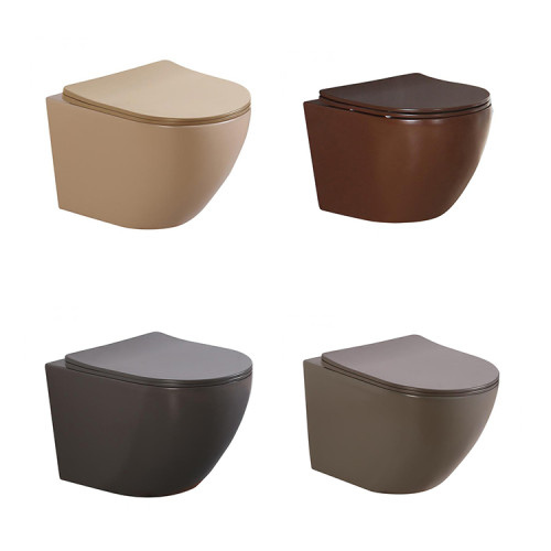 Toilette Bowl Wc montaje colgante inodoro sin borde flotante cerámica inodoro colgado en la pared