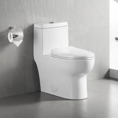 One-Piece Toilet Soft Closing Seat Water Closet Set Sanitary Ware CUPC Ceramic Toilet