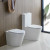 Badezimmer-Wasserklosett zur Bodenmontage, runde Form, an der Wand hängendes WC-Bidet zum Verkauf