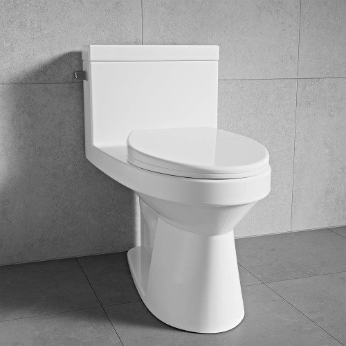 Toilette sifónico del sistema del WC del retrete de una pieza del blanco de la S-Trap del ahorro de agua de las mercancías sanitarias