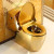 Galvanisierter S-Siphon/P-Siphon in goldener Farbe, Toilettenkommode, einteilige goldene Toilettenschüssel
