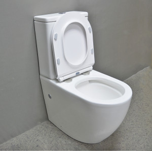 Watermark bathroom two piece wc sanitary ware back to wall floor mounted ceramic bidet complete toilet set