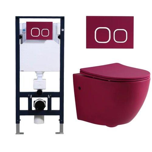 MWD Manufacturer outlet Suspend Modern Hanging Mount Water with Hidden water tank Rimless Floating Ceramic wall mounted toilet