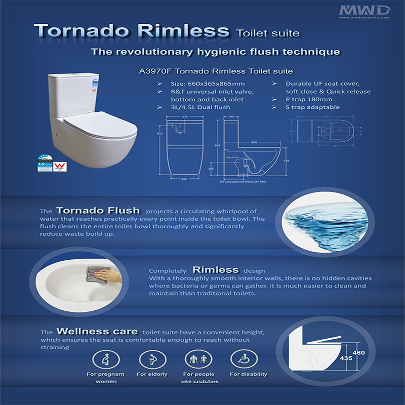 Tornado Rimless toilet 