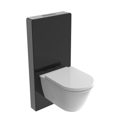 Tempered Glass Dual Flush Concealed Toilet Cistern Water Tank for Wall Hung Toilet Concealed Cistern