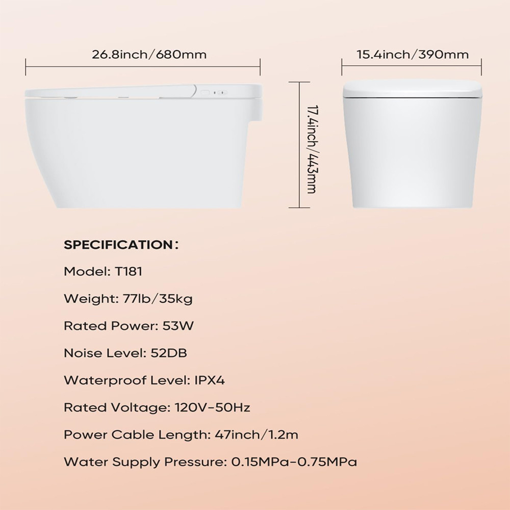 smart toilet detail