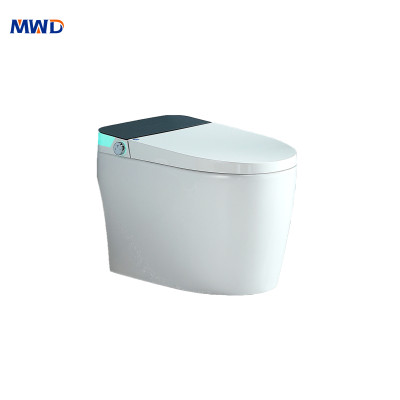 Inodoro inteligente de una pieza MWD | Inodoro bidé de cerámica de lujo con tapa automática, asiento calefactado y control remoto