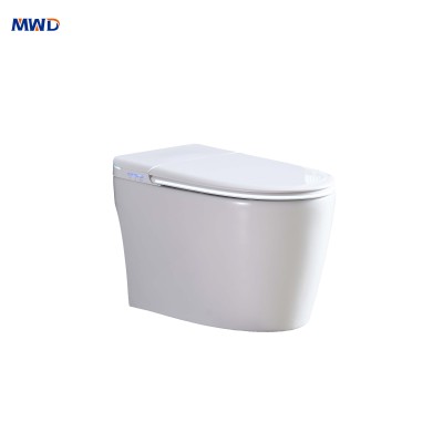 Inodoro inteligente MWD: diseño premium sin tanque con tapa automática, bidé y modos de lavado con masaje
