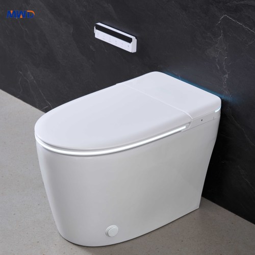 Inodoro inteligente MWD: diseño premium sin tanque con tapa automática, bidé y modos de lavado con masaje