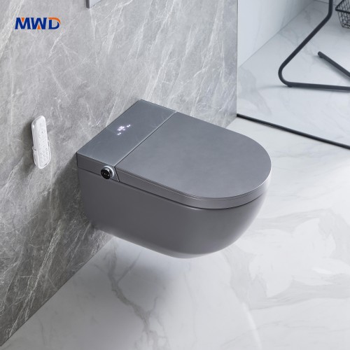 Inodoro suspendido de una pieza inteligente MWD-CERAMICS: bidé calefaccionado inteligente con control remoto y funciones de masaje