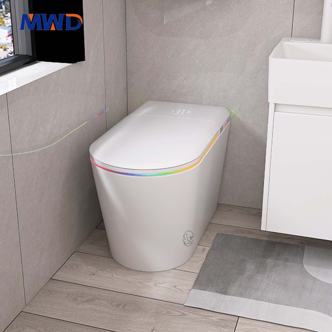 smart one piece toilet