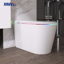 Watermark WELS RCM Approved MWD Floor Mounted Siphonic S-Trap Smart Toilet Heated Seat Bidet Intelligent WC Bidet for Hotel OEM