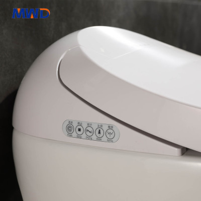 MWD-CERAMICS Smart One-Piece Ceramic Toilet – Bidet Function, Heated Seat, Remote Control, Warm Air Drying & IPX4 Waterproof Design (110V–220V)