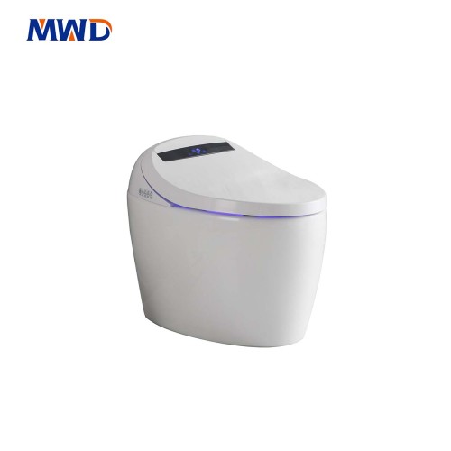 Inodoro inteligente de una pieza MWD-CERAMICS con bidé, asiento calefactado, control remoto y descarga automática | Descarga por sifón | Resistente al agua IPX4