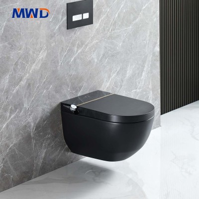MWD-CERAMICS Smart One-Piece Wall-Hung Toilet | Heated Bidet Toilet with Adjustable Wash, Drying & Safety Features