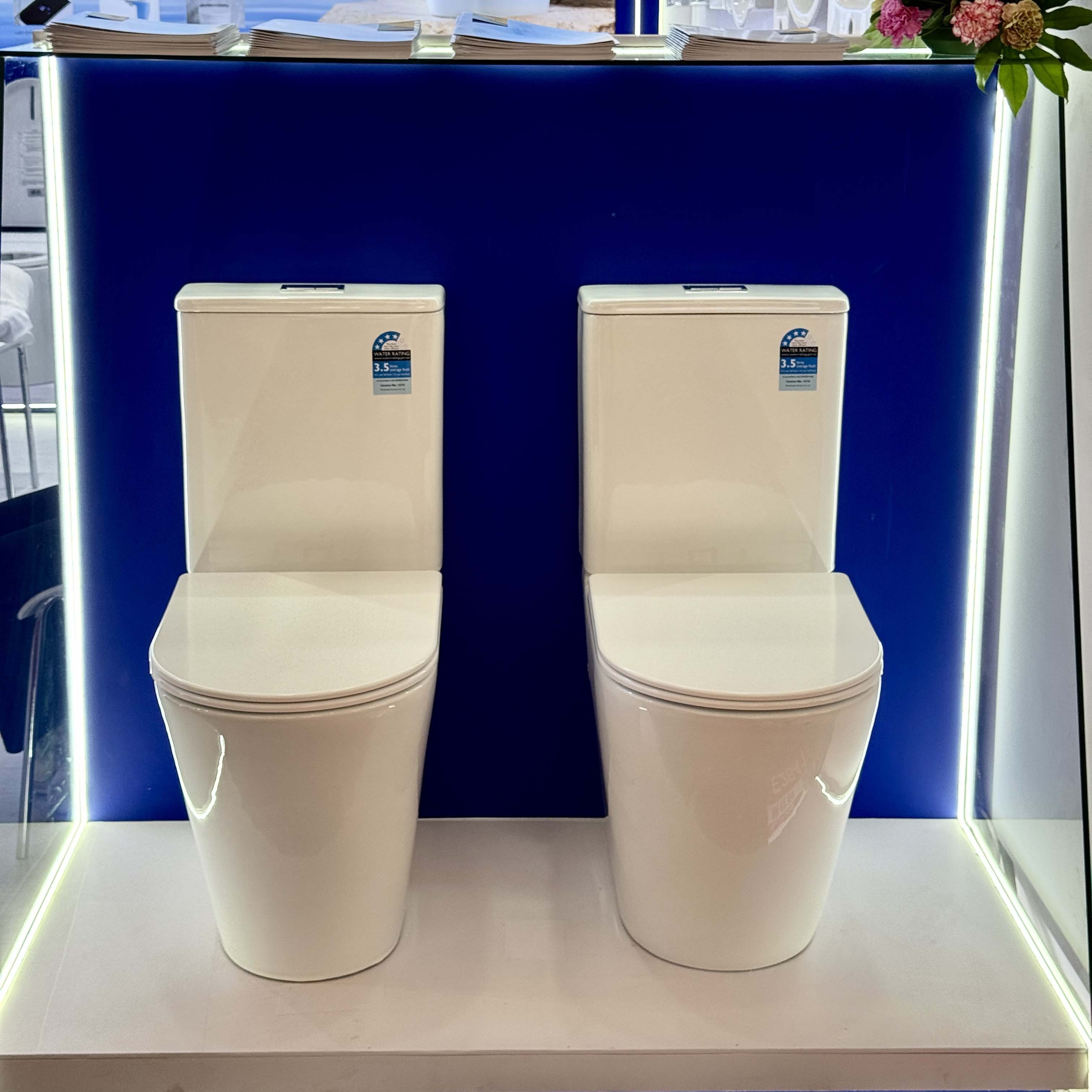 Two-piece toilets