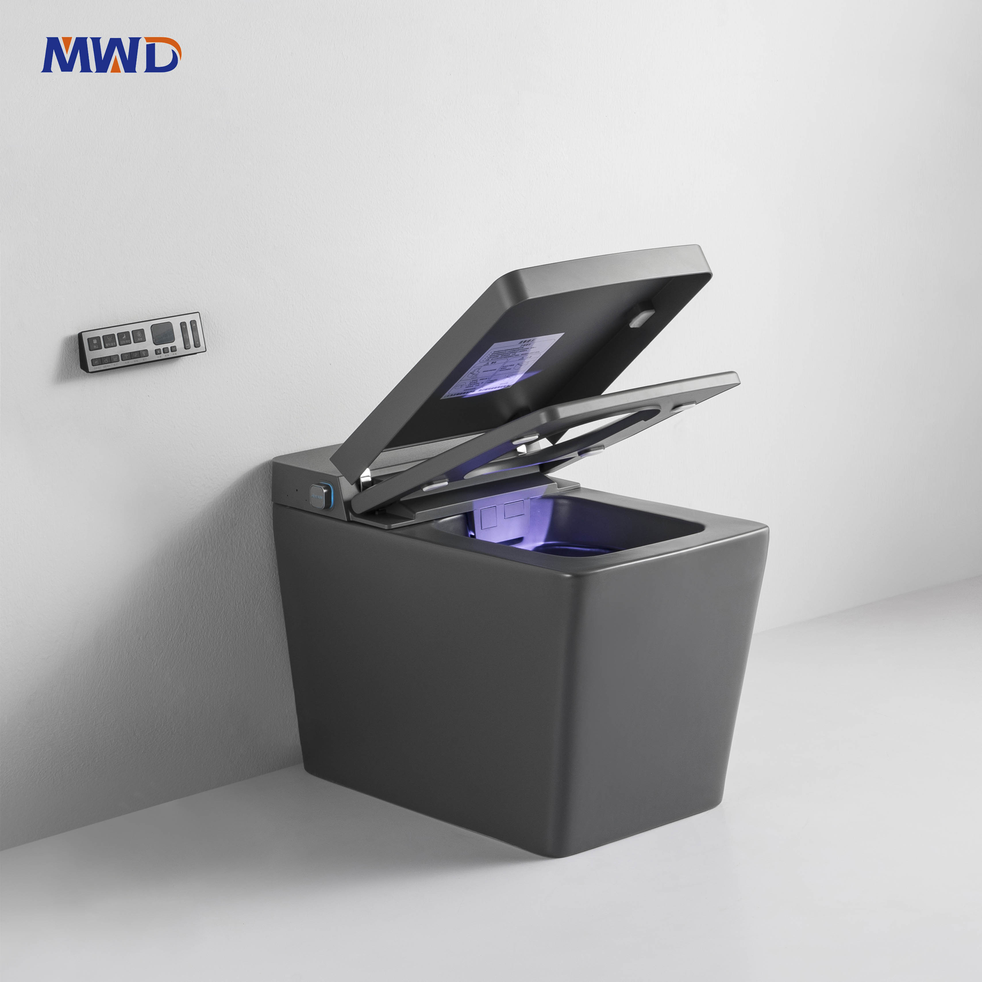 grey smart toilet