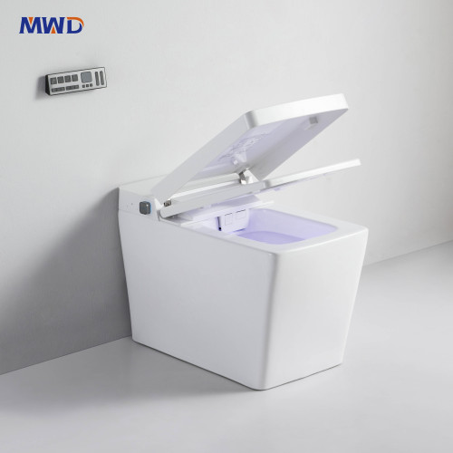 MWD Smart One-Piece Toilet with Heated Seat & Built-in Bidet | Automatic Siphonic Flush | White / Black / Grey