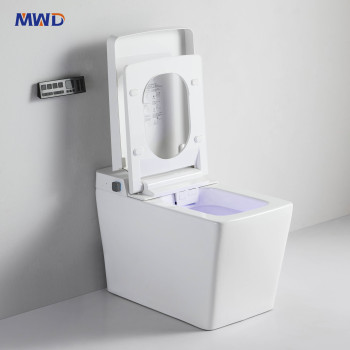 MWD Smart One-Piece Toilet with Heated Seat & Built-in Bidet | Automatic Siphonic Flush | White / Black / Grey