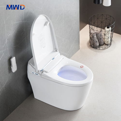 Inodoro inteligente de una pieza MWD-CERAMICS ST2310 | Asiento calefactado | Bidé | Descarga automática | Respaldo para cortes de energía | Certificación CUPC y ETL