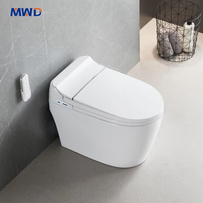 MWD-CERAMICS ST2310 Умный цельный унитаз | Подогрев сиденья | Биде | Автоматический смыв | Резервное копирование при отключении электроэнергии | Сертификация CUPC и ETL