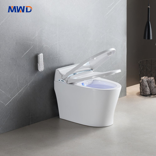 Inodoro inteligente de una pieza MWD-CERAMICS ST2310 | Asiento calefactado | Bidé | Descarga automática | Respaldo para cortes de energía | Certificación CUPC y ETL