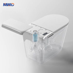 MWD STW112 Smart One-Piece Toilet | Heated Bidet Toilet with Spiral Pulse Cleaning, IPX4 Waterproof Cover & Power Outage Flush