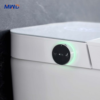 MWD ST2337 Smart One-Piece Toilet | Modern Ceramic Bidet Toilet with Heated Seat, Remote Control & IPX4 Waterproof Cover