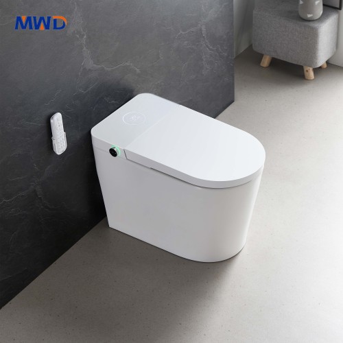 MWD ST2337 Smart One-Piece Toilet | Modern Ceramic Bidet Toilet with Heated Seat, Remote Control & IPX4 Waterproof Cover