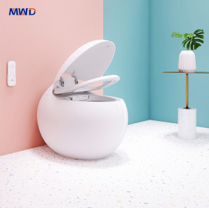 MWD ST2206 Egg-Shaped Smart Toilet – Designer One-Piece Bidet with Heated Seat