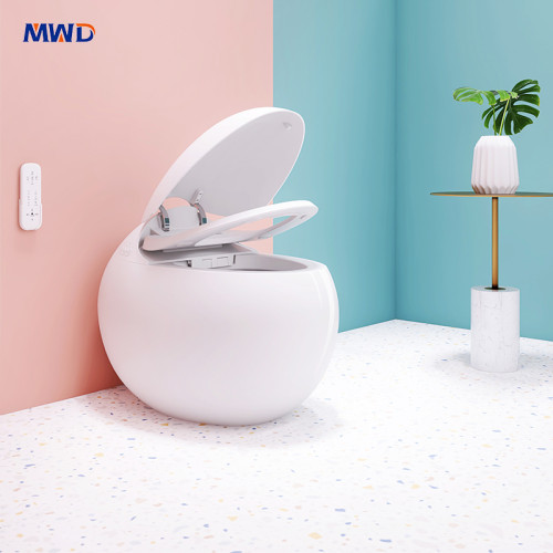 MWD ST2206 Egg-Shaped Smart Toilet – Designer One-Piece Bidet with Heated Seat