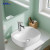 KH88188 Modern Rectangular Above Counter Bathroom Sink – Compact White Vessel Basin for Vanity & Wall Mount