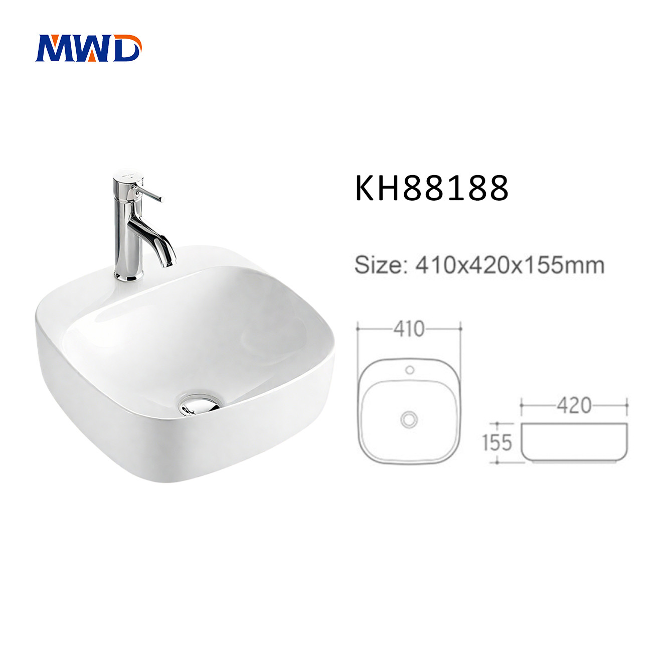 rectangular sink