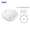 MWD Modern Ceramic Bathroom Vanity Sink - Elegant Porcelain Basin