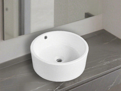 Lavabos de cerámica blanca modernos para baño: redondos, cuadrados y ovalados | MWD