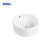 Modern Round White Ceramic Bathroom Sink – Table Top Counter Basin for Washroom and Vanity Use