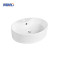 Elegant Oval White Ceramic Bathroom Sink – Countertop Vessel Basin for Washroom Projects