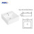 Contemporary Square White Ceramic Sink – Countertop Basin for Modern Bathroom Vanities