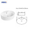 Elegant Oval White Ceramic Bathroom Sink – Countertop Vessel Basin for Washroom Projects