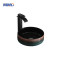 MWD Galaxy Glazed Round Ceramic Countertop Bathroom Sink Industrial Natural Style Art Basin