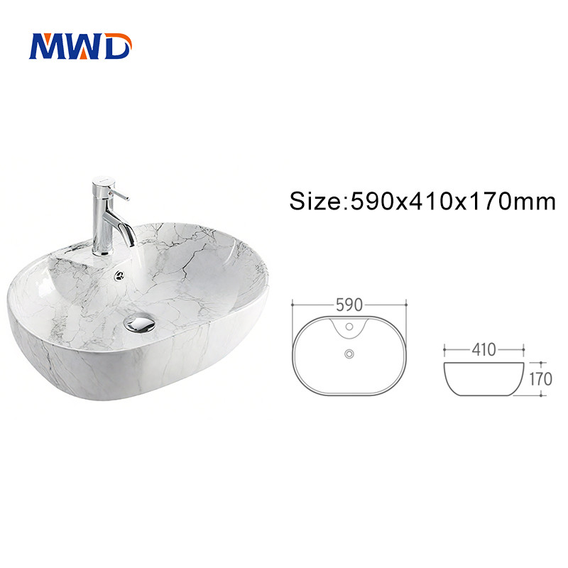 porcelain sink for vanity top