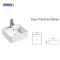 Contemporary Square White Ceramic Sink – Countertop Basin for Modern Bathroom Vanities