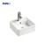 Contemporary Square White Ceramic Sink – Countertop Basin for Modern Bathroom Vanities