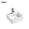 Contemporary Square White Ceramic Sink – Countertop Basin for Modern Bathroom Vanities