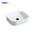 MWD Square Vessel Sink - Multi-Color Textured Ceramic Basin | Modern Countertop Bathroom Sink